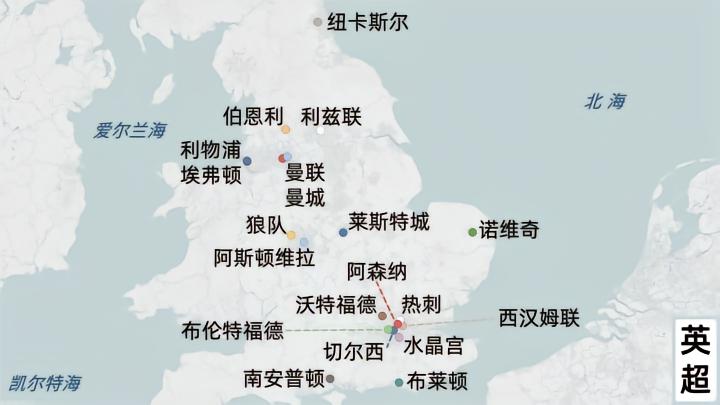 21-22赛季英超地理-2 坐拥7支球队的大伦敦地区