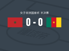 摩洛哥女足0-0喀麦隆女足，双方互交白卷