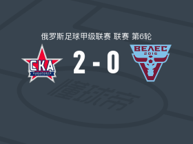伯力能源2-0莫斯科韦莱斯，什科利克破门，诺斯科夫锦上添花