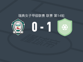 胡思瓦娜女足1-0阿灵索斯女足，Ronja Lind打进全场唯一进球
