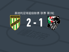奥地利卢斯特瑙2-1沃尔夫斯贝格，安东尼奥-韦里纳茨包办2球