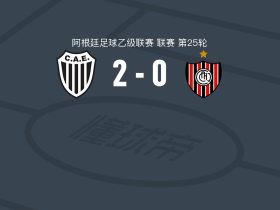 布宜诺斯艾利斯大学生2-0查卡里塔青年，I. Vera建功，阿迪莱斯锦上添花