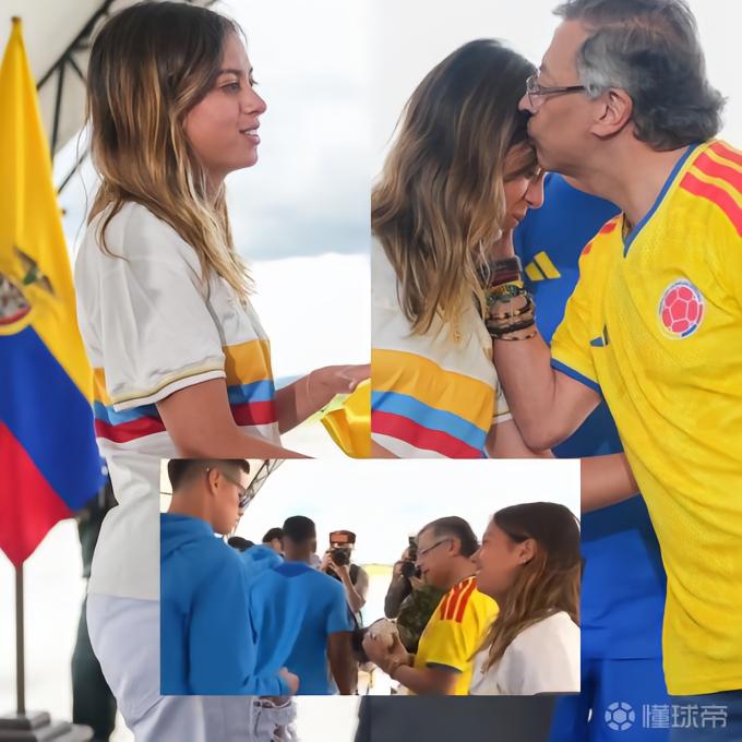 J罗在出征仪式上无视哥伦比亚总统女儿的合影邀约,被批耍大牌