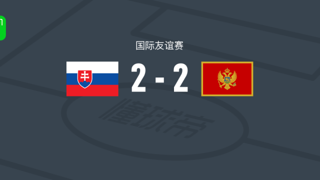 斯洛伐克2-2黑山，博热尼克首开记录，杜达救主