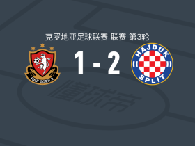 哈伊杜克2-1HNK戈里察，利瓦亚、舍戈破门