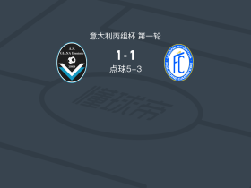 点球大战贾纳埃尔米尼奥6-4卡拉特塞