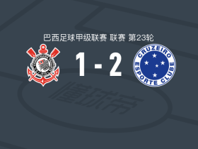 克鲁塞罗2-1科林蒂安，万德森破门，布鲁诺-罗德里格斯建功