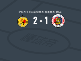 CD萨卡特科卢卡2-1CD法斯，Moises Xavier Garcia建功