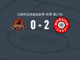 苏杜瓦2-0泰尔希艾久加斯，Rati Grigalava破门，Lucky Tom锁定胜局