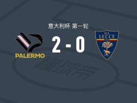 巴勒莫2-0莱切，瓦瓦索里破门，波赫扬帕洛锦上添花