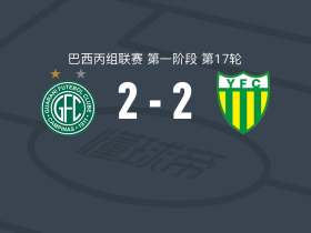 瓜拉尼2-2伊皮兰加，杜杜-桑托斯打破僵局，卢卡斯-拉莫斯扳平