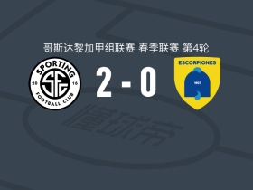圣何塞体育2-0贝伦蝎子，霍西马尔-门德斯破门，乌雷尼亚锁定胜局