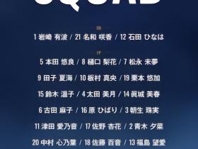 日本U20女足世青赛大名单：利物浦女足前锋板村真央领衔