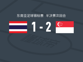 新加坡2-1泰国，哈里斯-斯图尔特破门