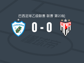 隆德里纳0-0戈亚尼亚竞技，双方互交白卷