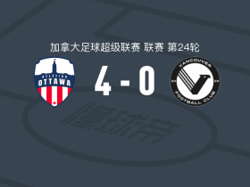 渥太华竞技4-0大胜温哥华FC，阿西梅开二度，埃米利亚诺-加西亚破门