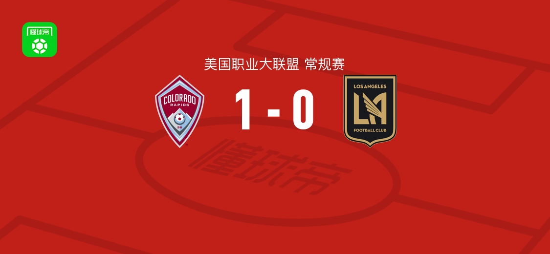 科罗拉多急流1-0洛杉矶取美职联3连胜