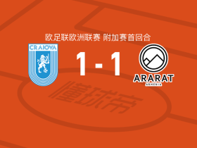 克拉约瓦大学1-1阿拉拉特亚美尼亚，马利斯首开记录，班库救主