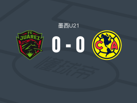 华雷斯U21 0-0美洲U21，双方互有攻守