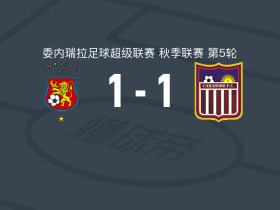 加拉加斯1-1卡拉沃沃，罗伯特-埃尔南德斯打破僵局，达文-马奇斯救主