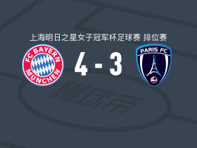 拜仁慕尼黑U17女足4-3巴黎FC女足U17，弗兰齐斯卡-菲施巴赫尔点射，迪尔多夫斯卡建功