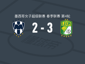 莱昂女足3-2蒙特雷女足