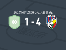 比尔森胜利二队4-1大胜布拉格斯拉维亚C队，穆罕默德-图雷、维什纳建功