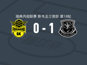纳卡伊利里亚1-0前进取瑞典丙3连胜