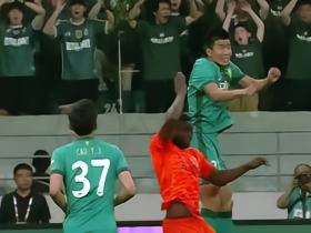 国安3-3云南，达万传射，布尼亚明一条龙破门，约尼查绝平