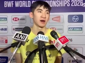 赖浩俊：男单激烈因为没有林丹、李宗伟那样的统治选手；我是桃田忠实粉丝