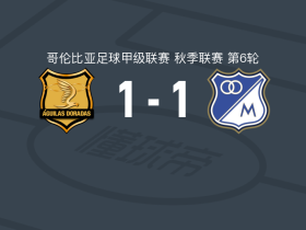 里奥内格罗老鹰1-1百万富翁，莱昂纳多-卡斯特罗破门