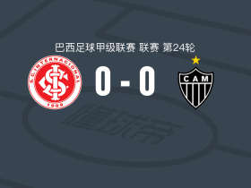 巴西国际0-0米内罗竞技，难分伯仲