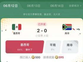 小红书第一天猜对世界杯两场比赛，