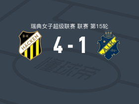 赫根女足4-1大胜AIK苏纳，马娅-博丁梅开二度，蒂尔德-卡尔松破门