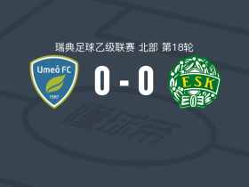 于默奥0-0恩科平，平分秋色