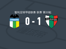 巴勒斯坦人1-0奥希金斯，贡萨洛-塔皮亚打进全场唯一进球