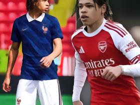 劳模，阿森纳14岁小将先后参加法国和英格兰U16集训