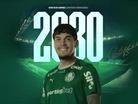 官方：帕尔梅拉斯与功勋队长古斯塔沃-戈麦斯续约至2030年