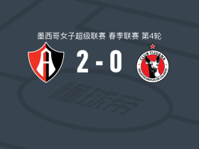 瓜达拉哈拉阿特拉斯女足2-0蒂华纳女足，aitana martinez破门，Cynthia Ramirez锁定胜局