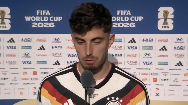 哈弗茨：世界杯首战通常最难踢，7-1大胜会让我们更有信心