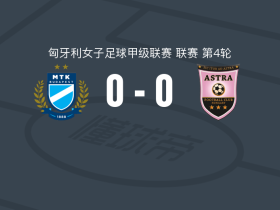 MTK布达佩斯女足0-0陶克索尼女足，平分秋色