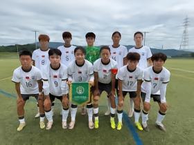 中国U18女足集训队3-0韩国，夺得中日韩青少年运动会冠军
