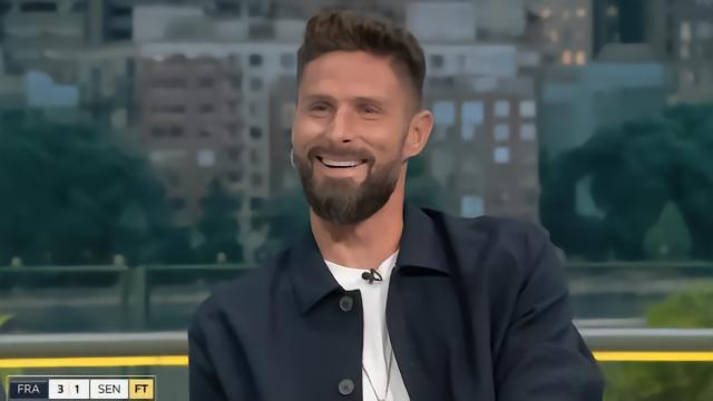 见证姆巴佩刷新自己的纪录，吉鲁在演播室露出“姨母笑”