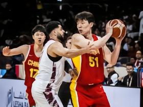 中国男篮83-57大胜卡塔尔,杨瀚森15+9,胡明轩12分,胡金秋10+8