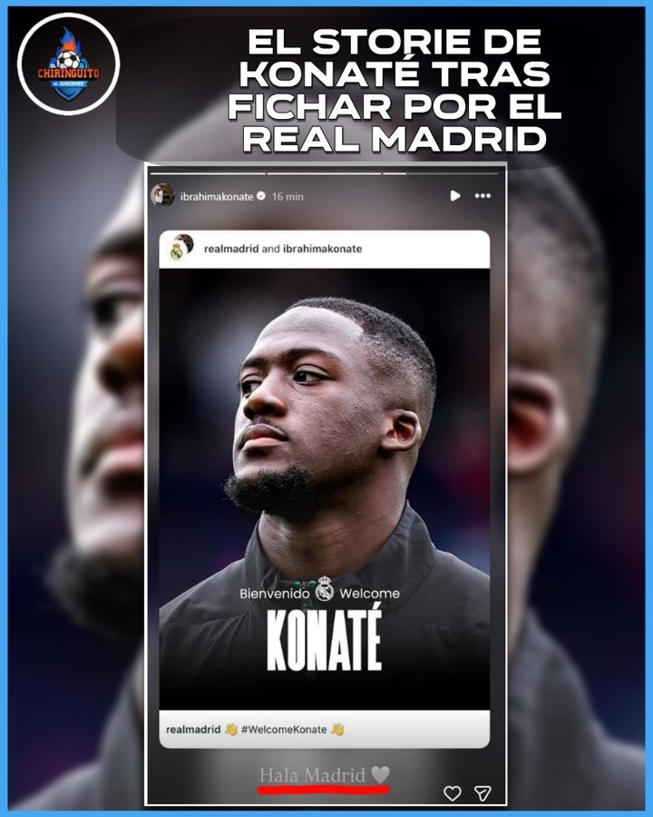 科纳特社媒：Hala Madrid！