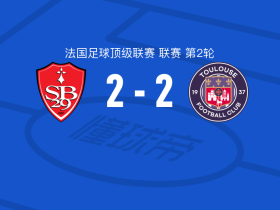 布雷斯特2-2图卢兹,拉塞尔-罗首开记录,阿若克扳平