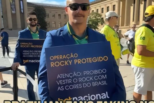避免诅咒，海地、巴西球迷互相盯防对方将自己主队球衣套在洛奇雕像