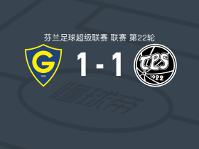 格尼斯坦1-1TPS图尔库，穆扎奇打破僵局，拉托宁扳平