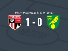 斯托克城1-0诺维奇，伊森-加尔布雷思一剑封喉