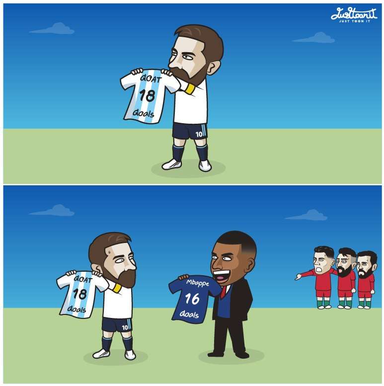 姆巴佩梅开二度紧随梅后 3-0伊拉克Messi ...